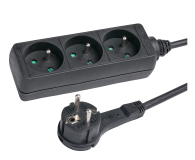 HAMA Listwa zasilająca Standard 3GN, 1,5M bez włącznika - 1416384 - zdjęcie 1